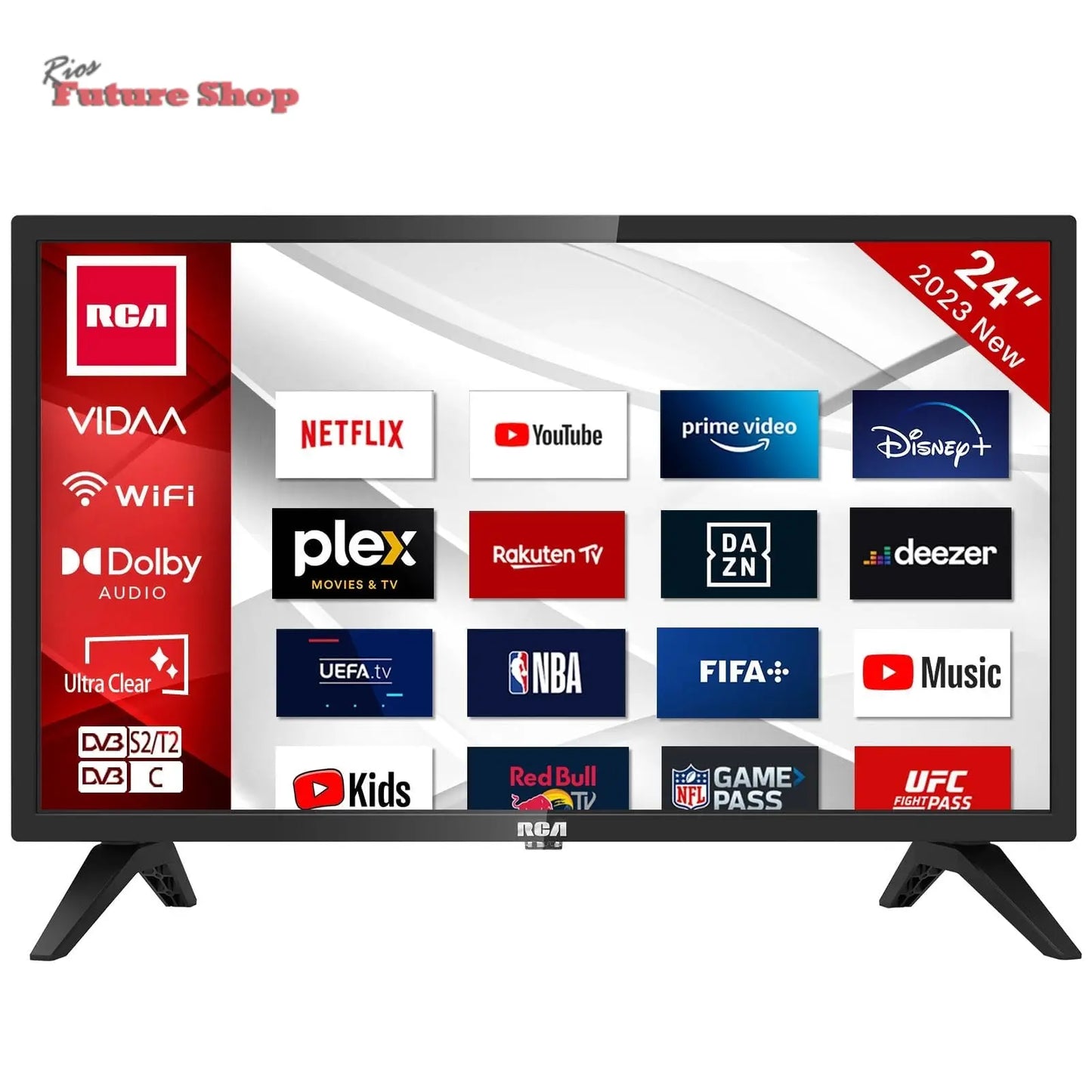 RCA E32 Televisión 32 Pulgadas (81cm) Non Smart LED TV 32" HD,Triple Reducción del Ruido,Modelo de Hotel,Modelo 2024 - Rios Future Shop