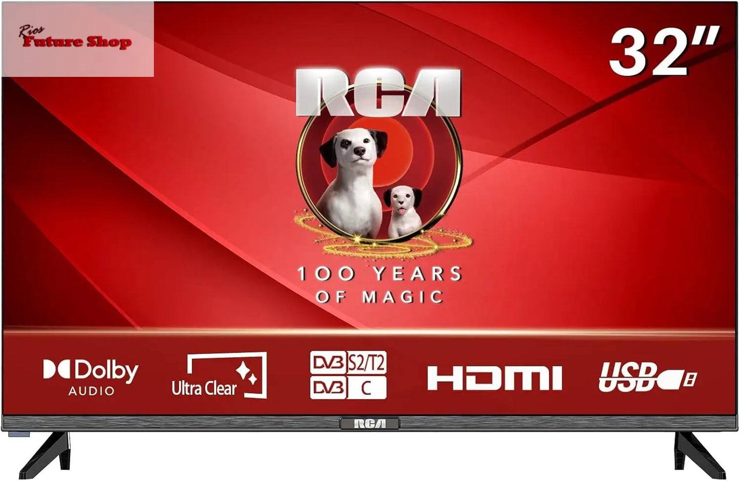 RCA E32 Televisión 32 Pulgadas (81cm) Non Smart LED TV 32" HD,Triple Reducción del Ruido,Modelo de Hotel,Modelo 2024 - Rios Future Shop