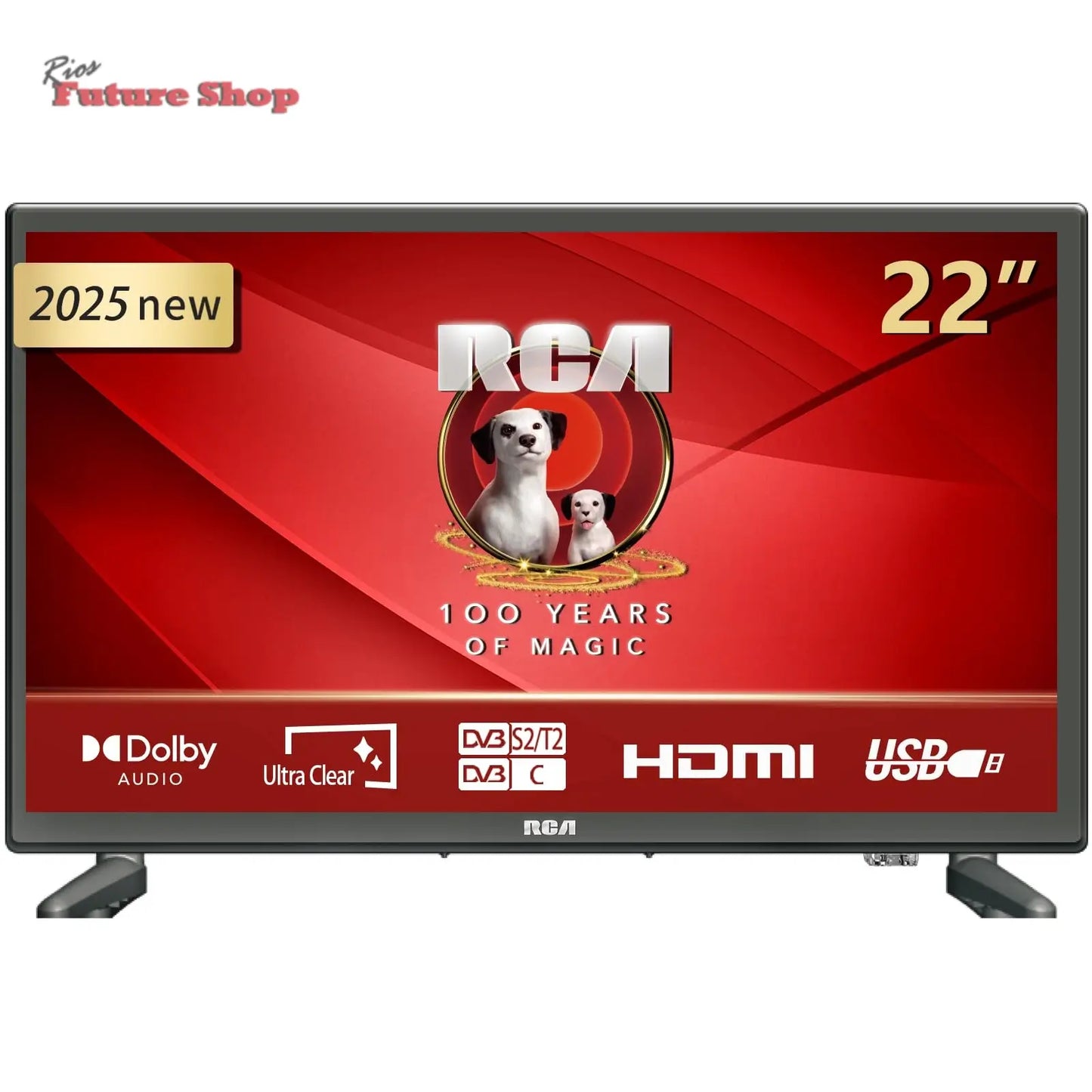 RCA E32 Televisión 32 Pulgadas (81cm) Non Smart LED TV 32" HD,Triple Reducción del Ruido,Modelo de Hotel,Modelo 2024 - Rios Future Shop