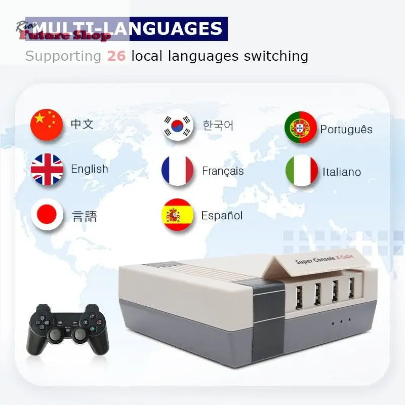 Retro Console Super Console Classic Red And White Machine - Rios Future Shop