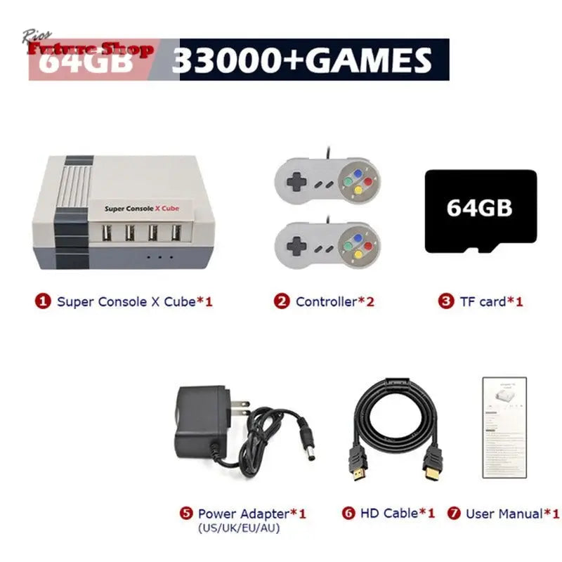 Retro Console Super Console Classic Red And White Machine - Rios Future Shop