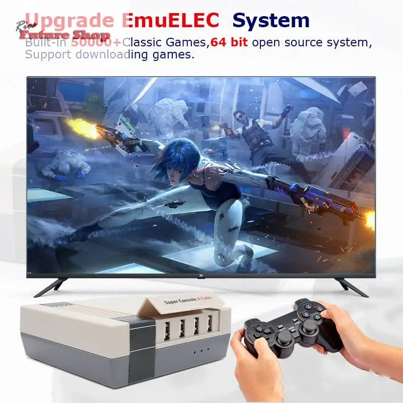 Retro Console Super Console Classic Red And White Machine - Rios Future Shop