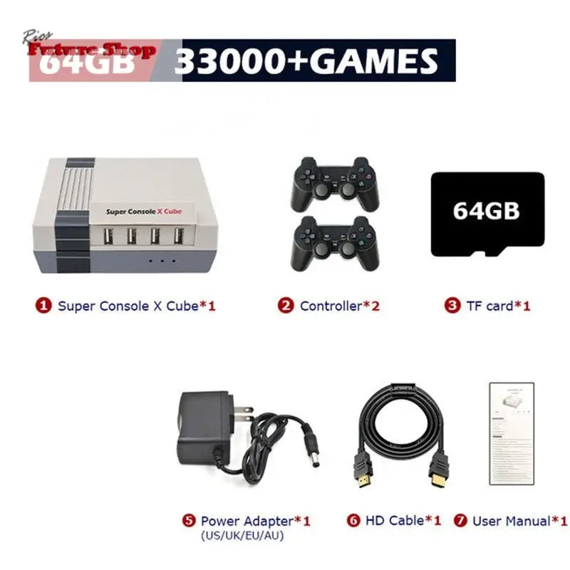 Retro Console Super Console Classic Red And White Machine - Rios Future Shop