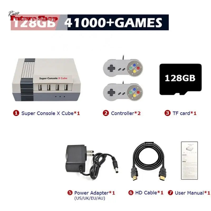 Retro Console Super Console Classic Red And White Machine - Rios Future Shop