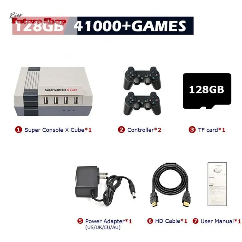 Retro Console Super Console Classic Red And White Machine - Rios Future Shop