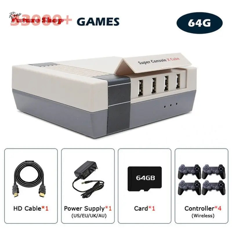 Retro Console Super Console Classic Red And White Machine - Rios Future Shop