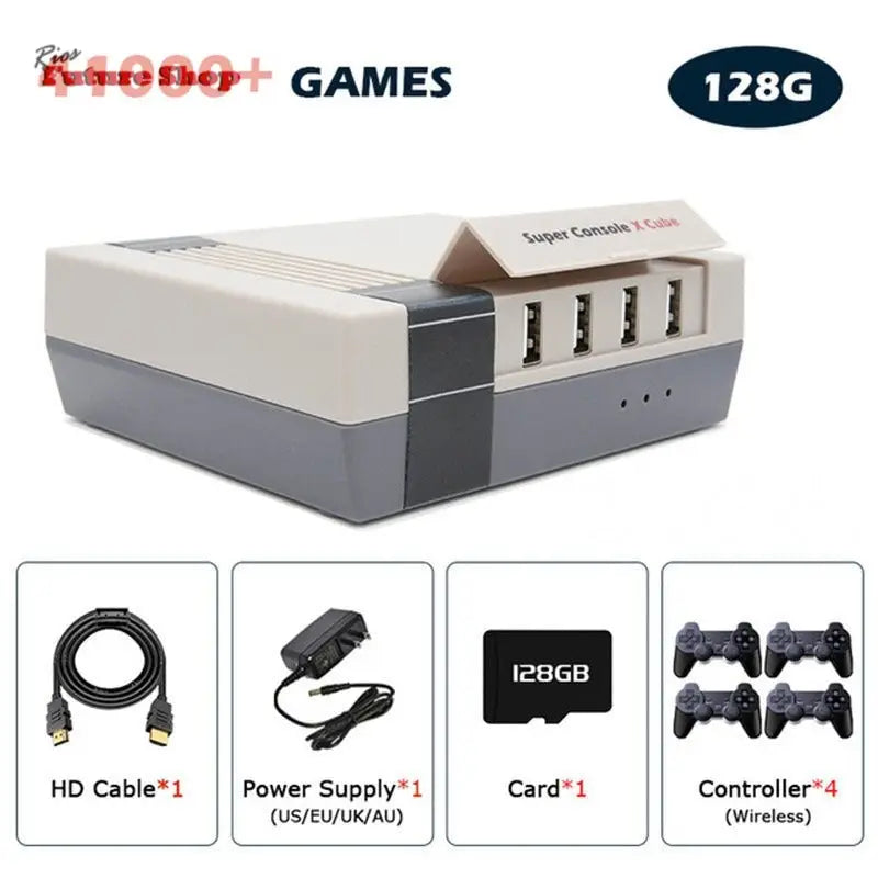 Retro Console Super Console Classic Red And White Machine - Rios Future Shop