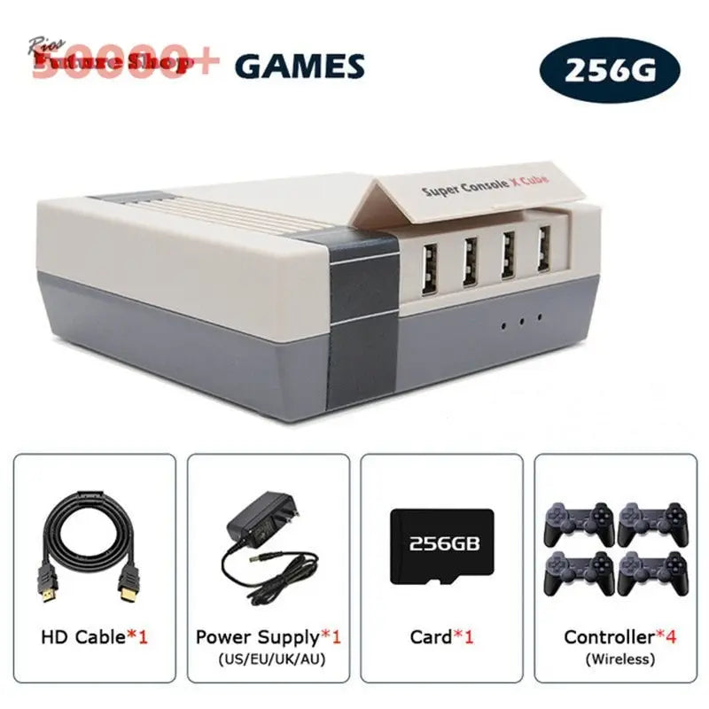 Retro Console Super Console Classic Red And White Machine - Rios Future Shop