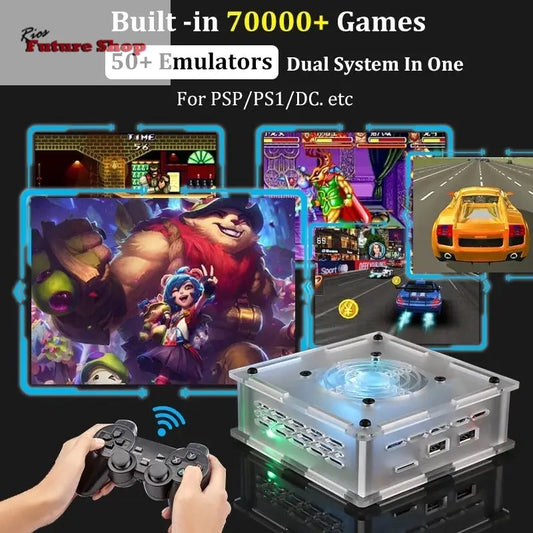 Retro mini video game console with dual systems of PSP/N64 for TV eprolo