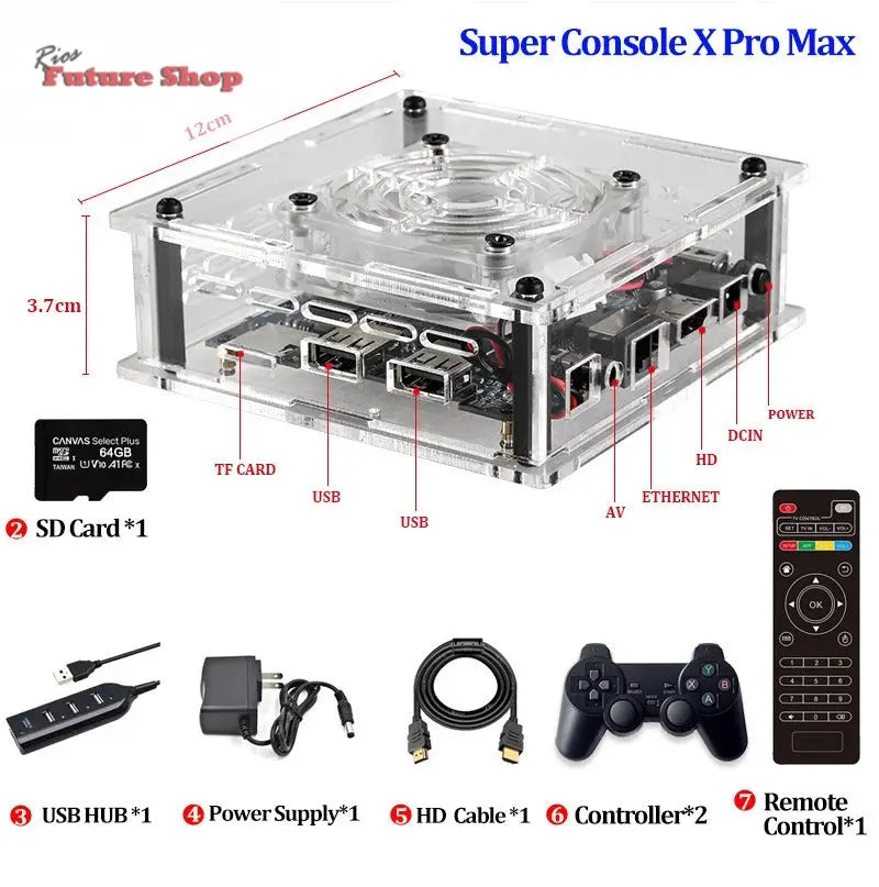 Retro mini video game console with dual systems of PSP/N64 for TV eprolo