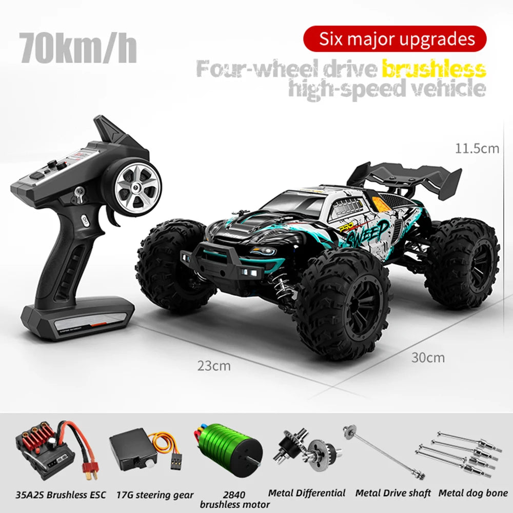 70KM/H 4WD RC Car With Led Brushless Motor Remote Control Cars High Speed Drift Monster Truck Toys for Children's toys Wltoys