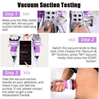 RF 5 In 1 Ultrasonic 40K Cavitation Vacuum Fat Loss Body Shaping Machine Remove Wrinkle Beauty Device Home Use Anti Cellulite