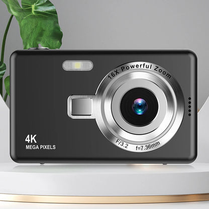 4K HD 1080P Digital Camera 96MP Portable Vlogging Camera 16X Zoom Camcorder Camera 2.4 Inch IPS Screen for Kids Adults Beginners