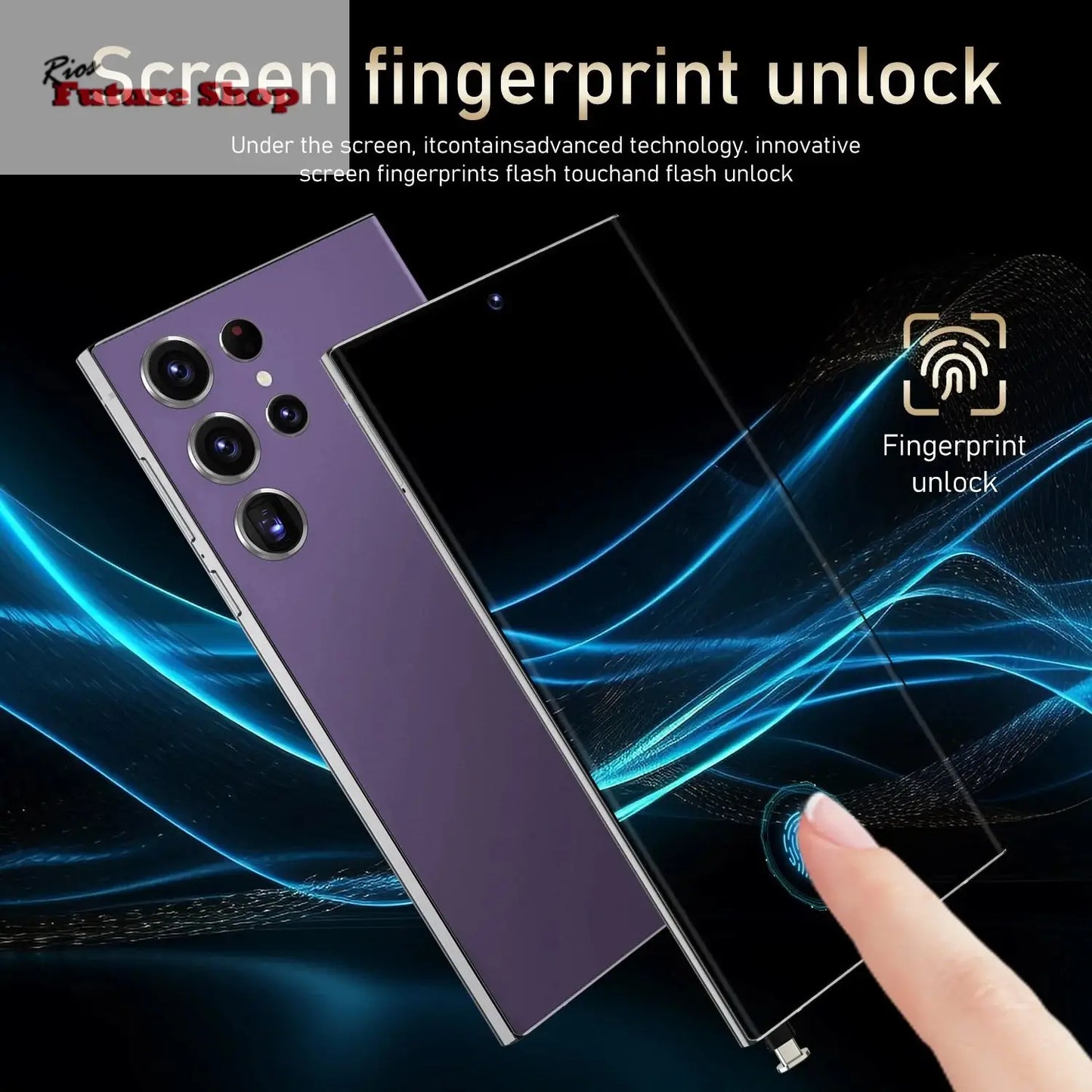 S24 Ultra 5G Smartphone US Stock 6.8 Inch Large Real 4G Screen 65W Quick Charge 8+512GB All-in-One Deca Core 12GB Built-in Pen - Rios Future Shop