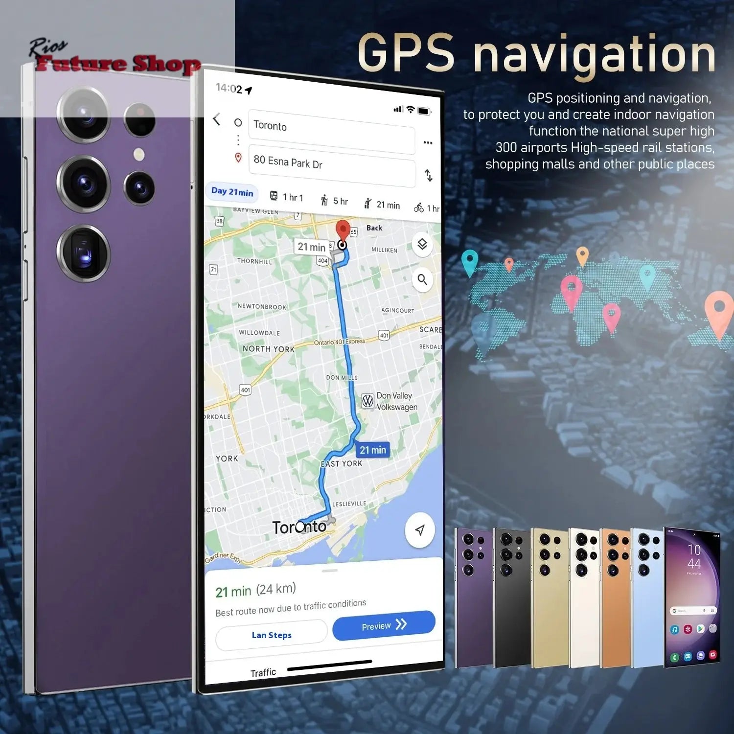 S24 Ultra 5G Smartphone US Stock 6.8 Inch Large Real 4G Screen 65W Quick Charge 8+512GB All-in-One Deca Core 12GB Built-in Pen - Rios Future Shop