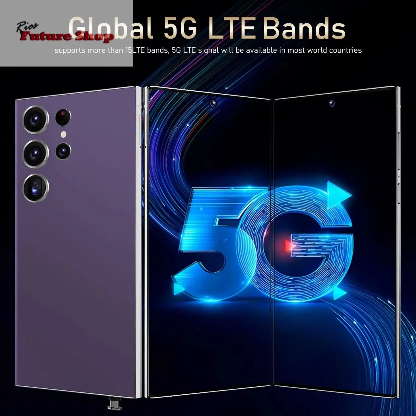 S24 Ultra 5G Smartphone US Stock 6.8 Inch Large Real 4G Screen 65W Quick Charge 8+512GB All-in-One Deca Core 12GB Built-in Pen - Rios Future Shop