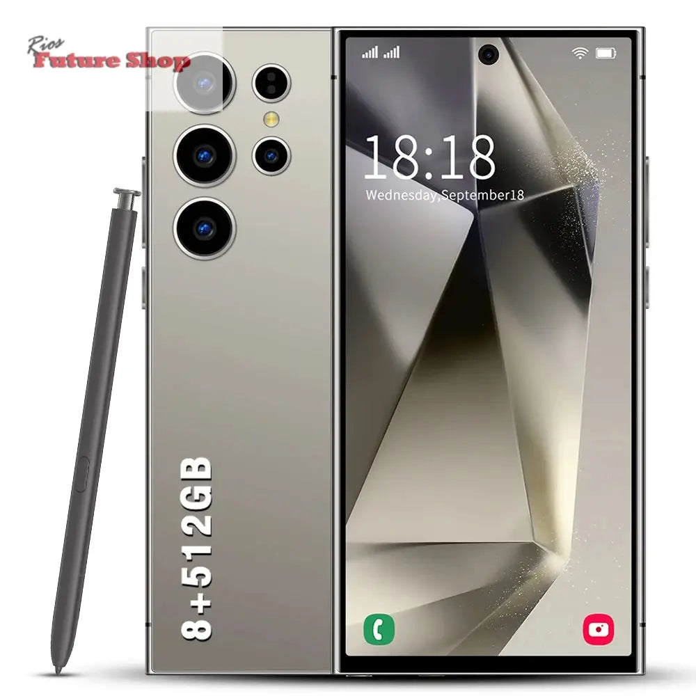 S24 Ultra 5G Smartphone US Stock 6.8 Inch Large Real 4G Screen 65W Quick Charge 8+512GB All-in-One Deca Core 12GB Built-in Pen - Rios Future Shop