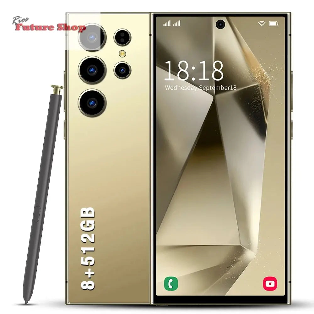 S24 Ultra 5G Smartphone US Stock 6.8 Inch Large Real 4G Screen 65W Quick Charge 8+512GB All-in-One Deca Core 12GB Built-in Pen - Rios Future Shop