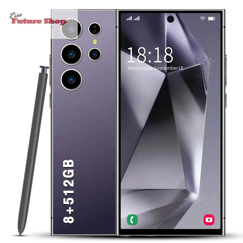 S24 Ultra 5G Smartphone US Stock 6.8 Inch Large Real 4G Screen 65W Quick Charge 8+512GB All-in-One Deca Core 12GB Built-in Pen - Rios Future Shop