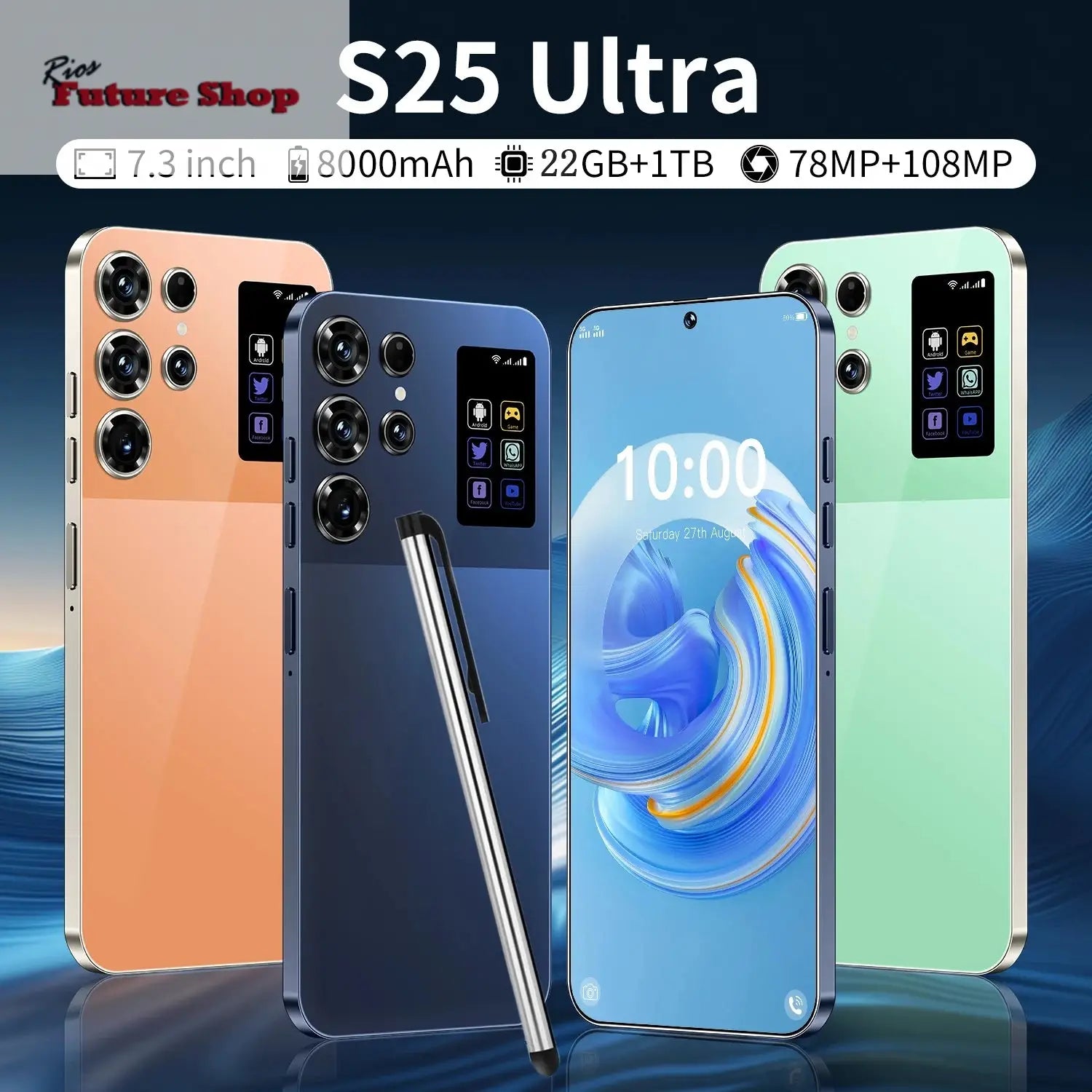 S25 ULTRA Smartphone Global 5G Android 15 Mobile Phones 22+1TB Gaming - Rios Future Shop