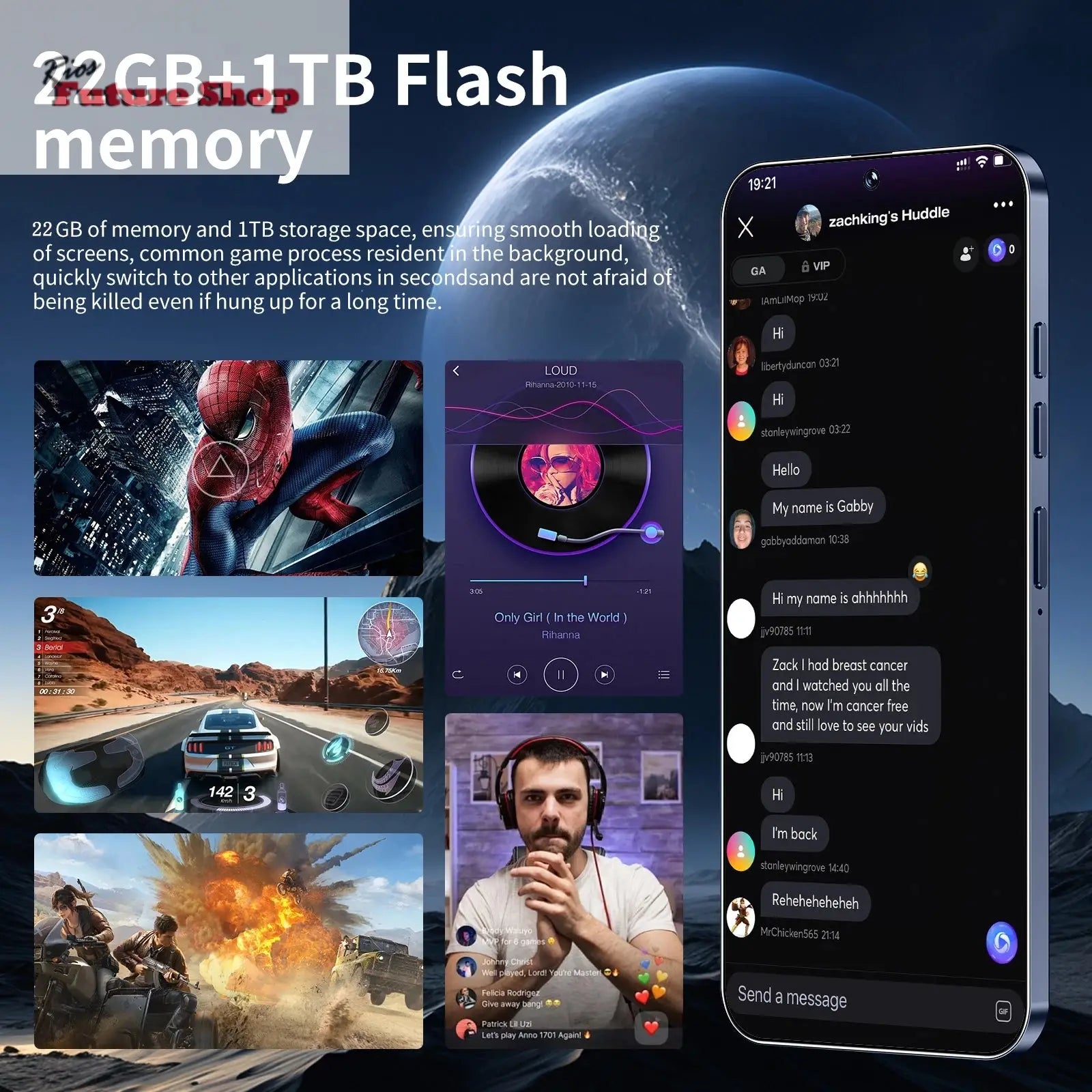 S25 ULTRA Smartphone Global 5G Android 15 Mobile Phones 22+1TB Gaming - Rios Future Shop