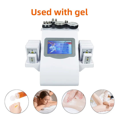 Body Facial Radiofrequency Vacuum Liposuction 40k ultrasonic Cavitation Machine 6 in1 Slimming Beauty Lifting Firm Skin Massager