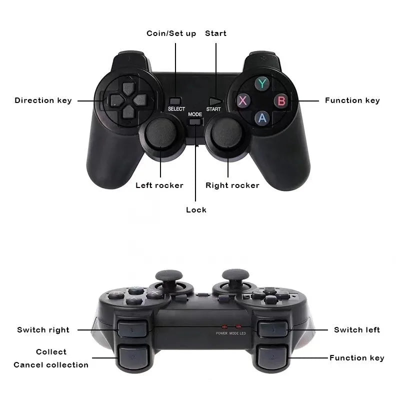 M8 Video Game Console 4K HDMI-Compatible Game Stick Built in 10000 Retro Game TV Dendy Console Support for PS1/FC/GBA DSers