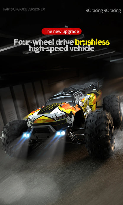 70KM/H 4WD RC Car With Led Brushless Motor Remote Control Cars High Speed Drift Monster Truck Toys for Children's toys Wltoys