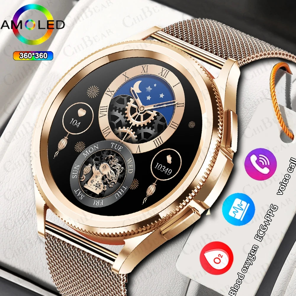 For Samsung Galaxy Watch6 Classic New Smart Watch Men's Sports Fitness Health Detection Waterproof Bluetooth Call Smartwatches