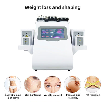 Body Facial Radiofrequency Vacuum Liposuction 40k ultrasonic Cavitation Machine 6 in1 Slimming Beauty Lifting Firm Skin Massager