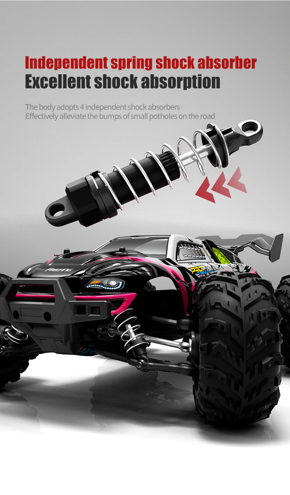 70KM/H 4WD RC Car With Led Brushless Motor Remote Control Cars High Speed Drift Monster Truck Toys for Children's toys Wltoys