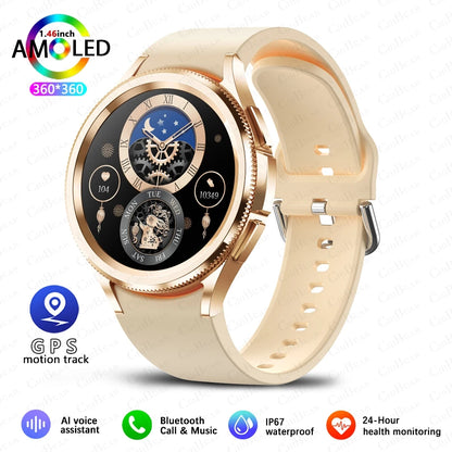 For Samsung Galaxy Watch6 Classic New Smart Watch Men's Sports Fitness Health Detection Waterproof Bluetooth Call Smartwatches