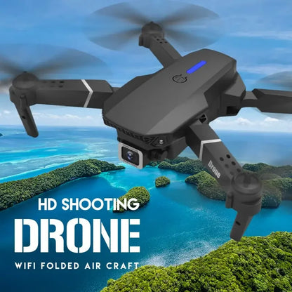 Professional Drone E88 4K Wide-Angle HD 1080P Camera WiFi FPV Height Hold Foldable RC Drone Quadrotor Helicopter Children's Toys