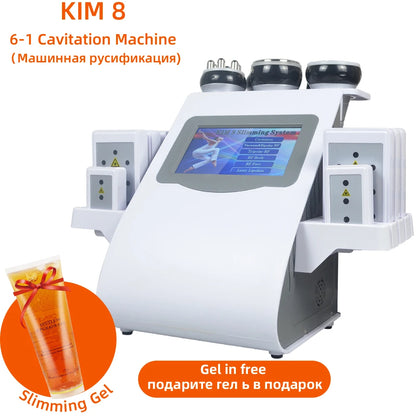 Body Facial Radiofrequency Vacuum Liposuction 40k ultrasonic Cavitation Machine 6 in1 Slimming Beauty Lifting Firm Skin Massager