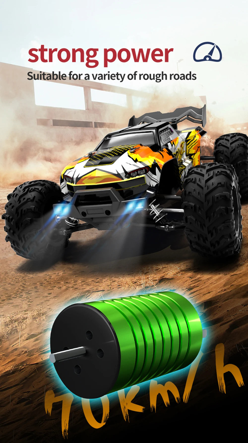 70KM/H 4WD RC Car With Led Brushless Motor Remote Control Cars High Speed Drift Monster Truck Toys for Children's toys Wltoys