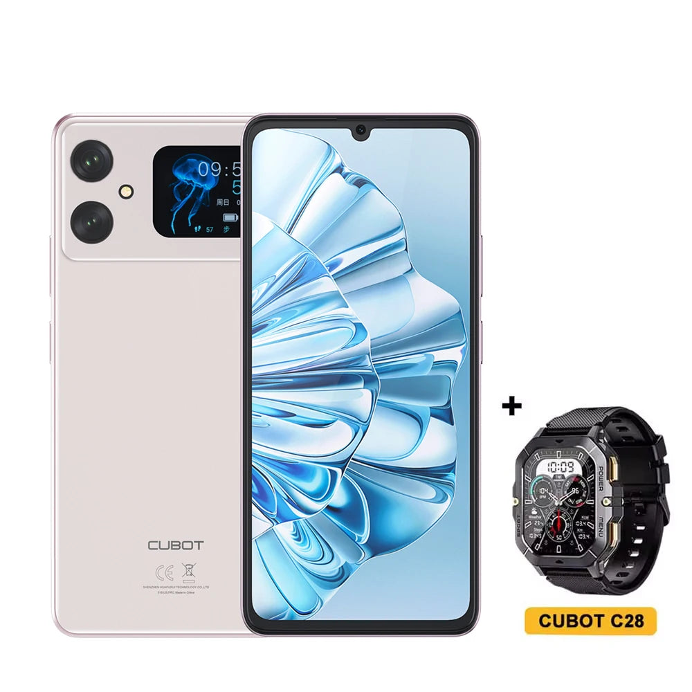 [World Premiere]Cubot A20 4G Smart Phone Android 14 12GB(4GB+8GB Extend)+128GB 90Hz 6.745" HD+Display Face ID 5100mAh Cellphone