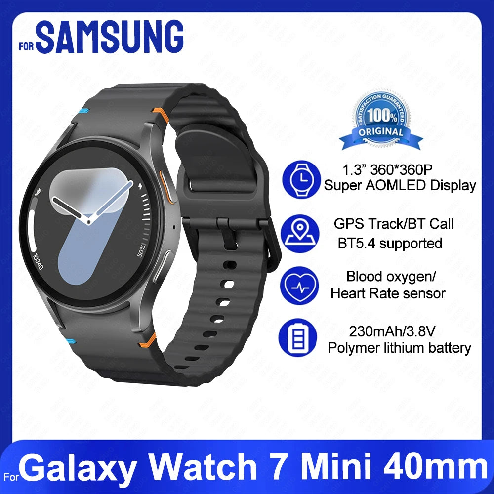 2025 New For Samsung Galaxy Watch 7 mini Smart Watch Men Women HD AMOLED Voice Call NFC GPS Tracker Sports Watches Custom Dial