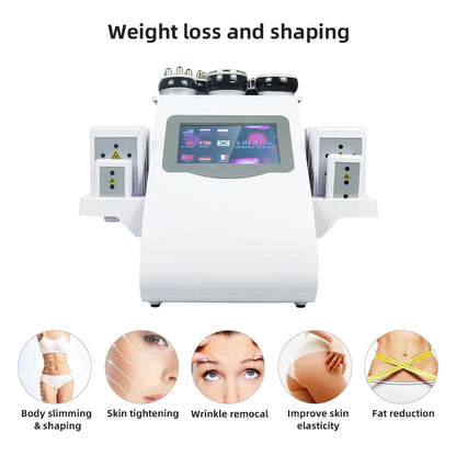 Body Facial Radiofrequency Vacuum Liposuction 40k ultrasonic Cavitation Machine 6 in1 Slimming Beauty Lifting Firm Skin Massager