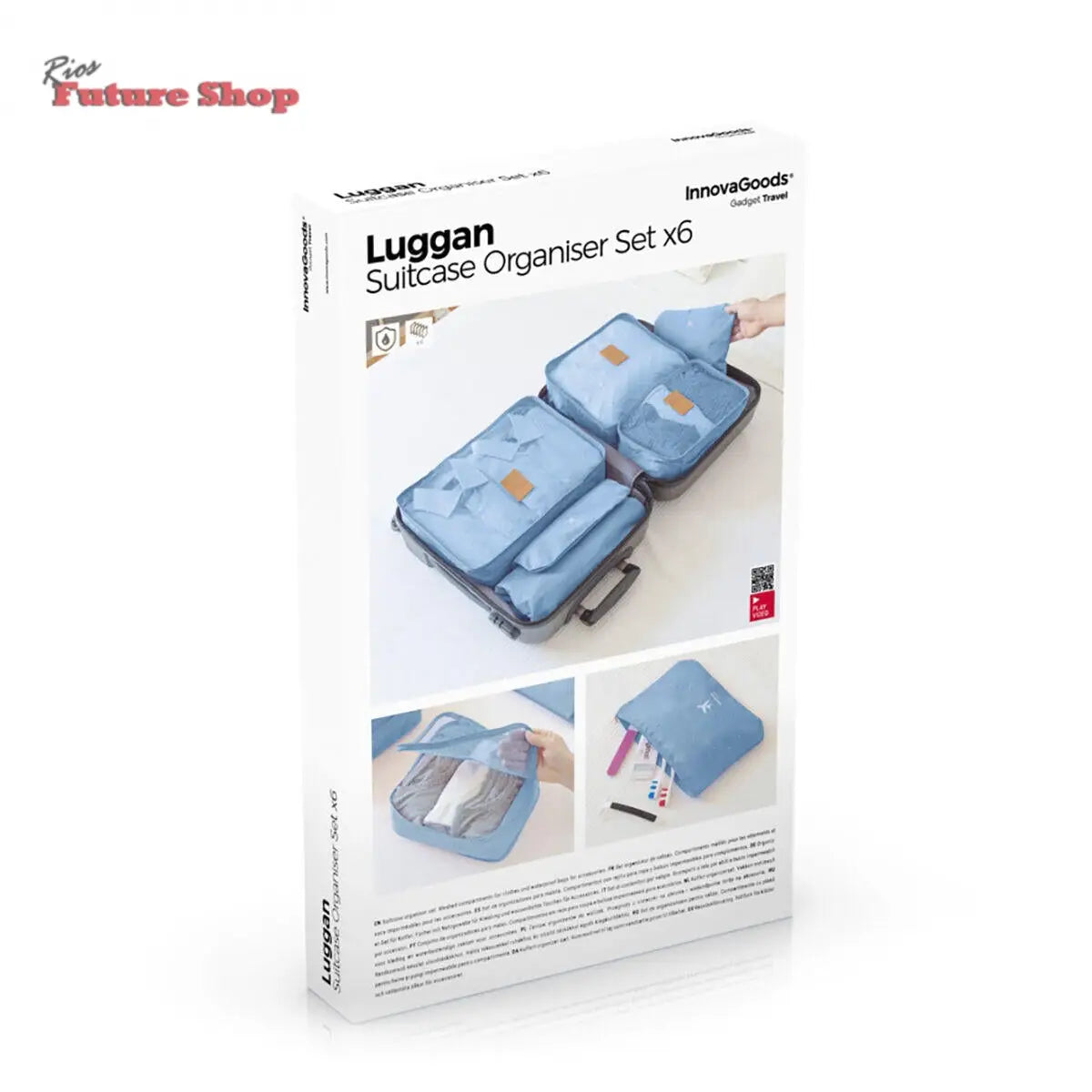 Set de Bolsas Organizadoras para Maletas Luggan InnovaGoods 6 Piezas Dropea