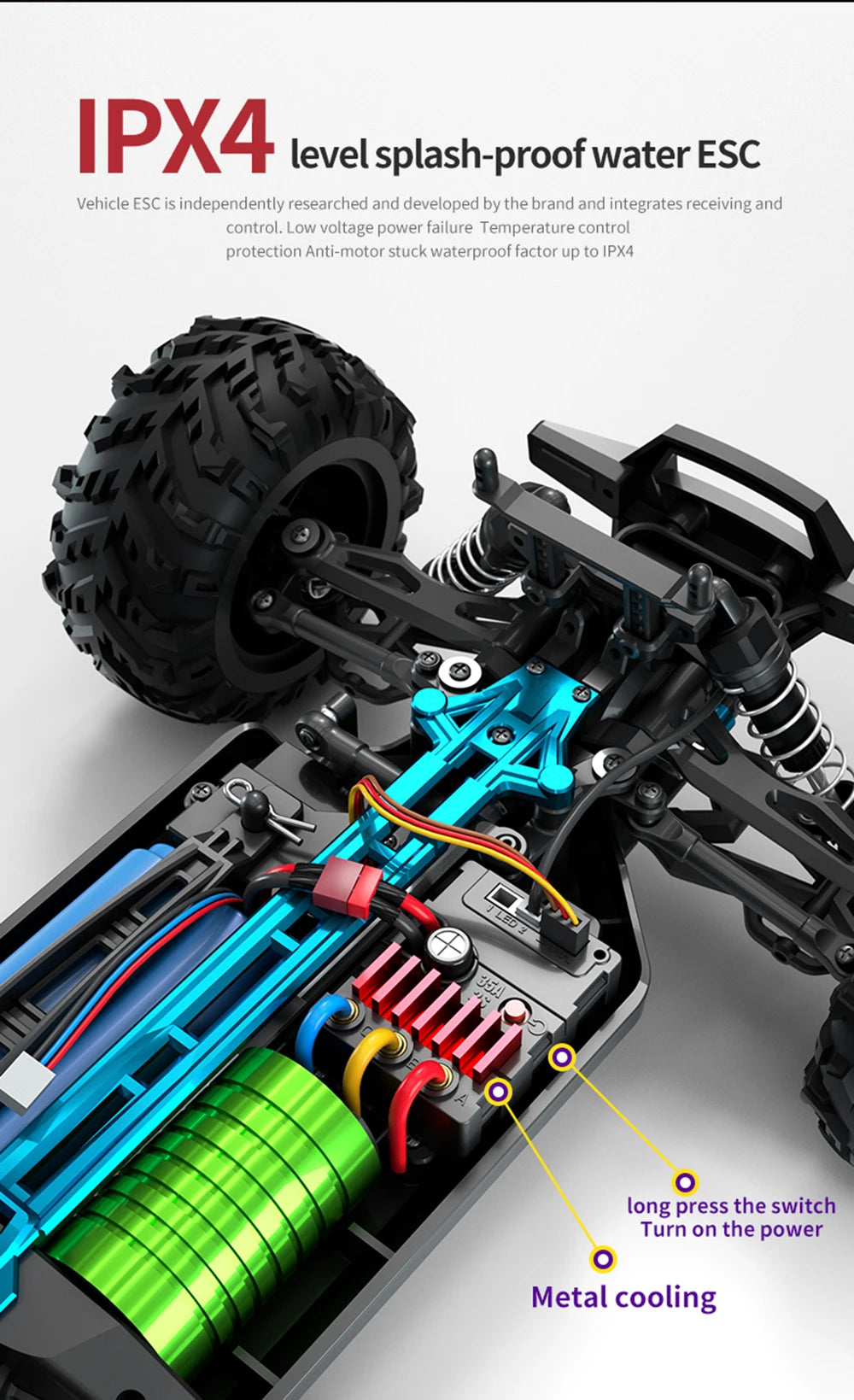 70KM/H 4WD RC Car With Led Brushless Motor Remote Control Cars High Speed Drift Monster Truck Toys for Children's toys Wltoys