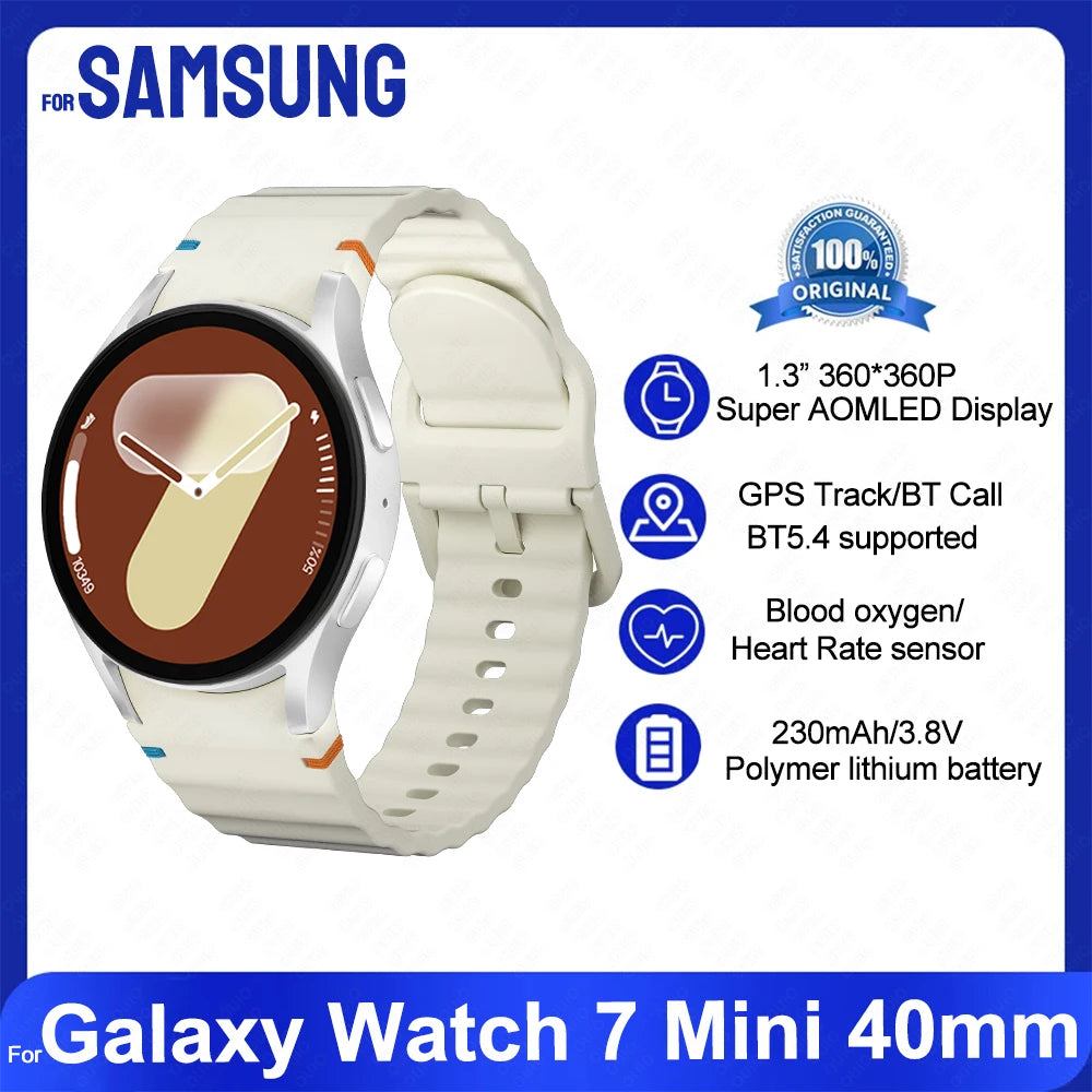 2025 New For Samsung Galaxy Watch 7 mini Smart Watch Men Women HD AMOLED Voice Call NFC GPS Tracker Sports Watches Custom Dial