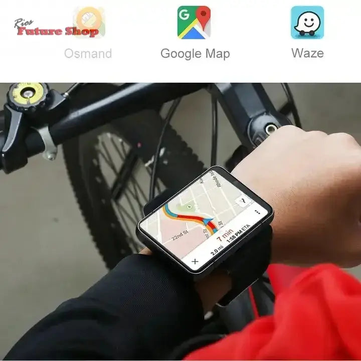 Smart Watch Phone 4G LTE Android 9 4+64GB Smartwatch 2.88" Screen Men Watch 2300mAh Dual Camera Face Unlock GPS WIFI - Rios Future Shop