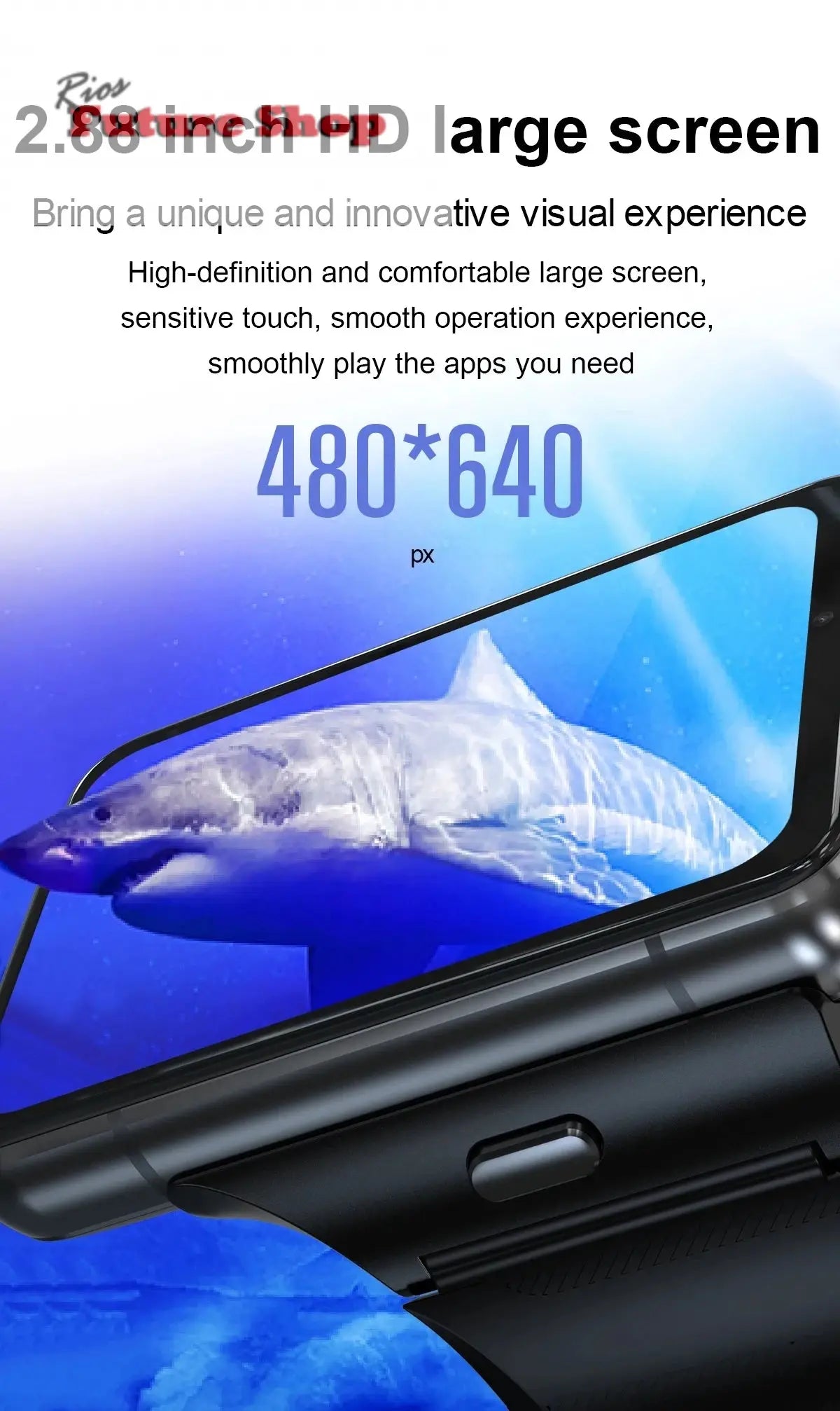 Smart Watch Phone 4G LTE Android 9 4+64GB Smartwatch 2.88" Screen Men Watch 2300mAh Dual Camera Face Unlock GPS WIFI - Rios Future Shop