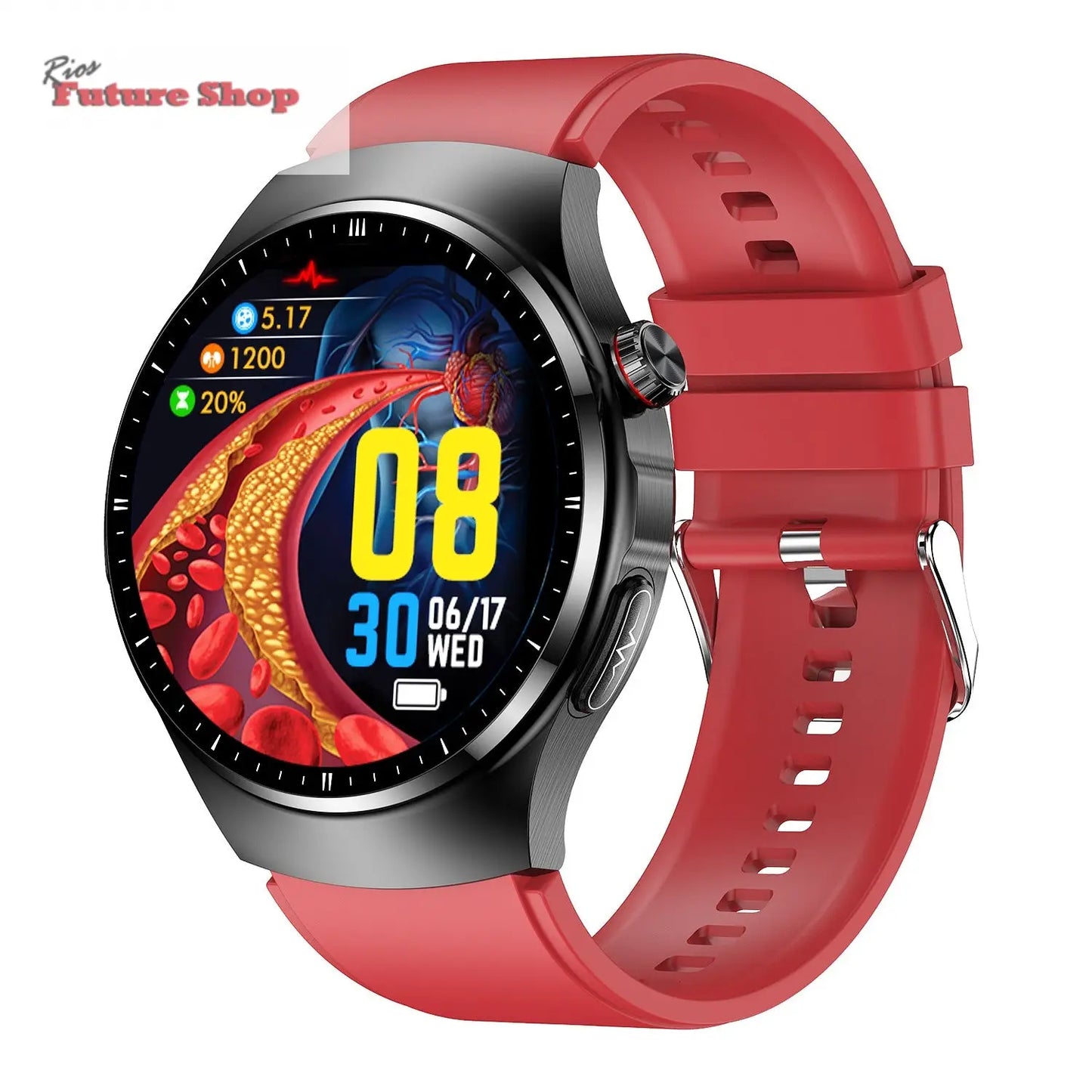 Smart Watch TK25 Bluetooth Call Blood Glucose Uric Acid Blood Lipids Electrocardiogram Body Fat Heart Rate Blood Oxygen Blood Pressure eprolo
