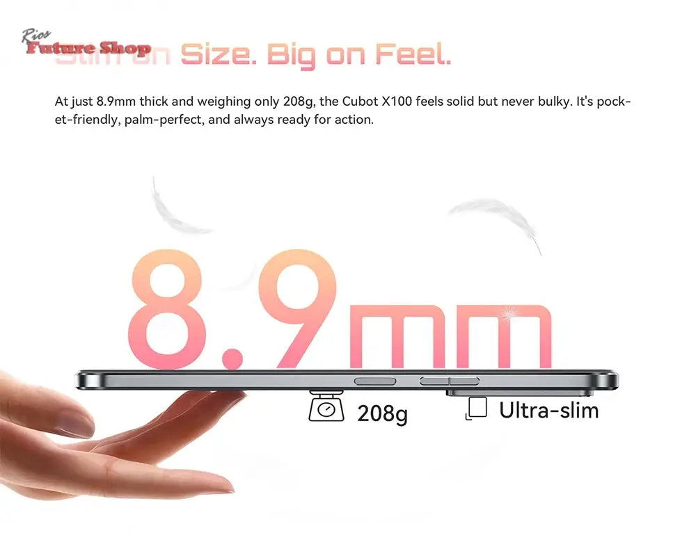 Smartphone 5G Cubot X100, Android 15, Dimensity 7025, 6nm, 2.5GHz,6.88-inch Screen,16GB(8+8),256GB, 64MP Camera, 5100mAh Battery - Rios Future Shop