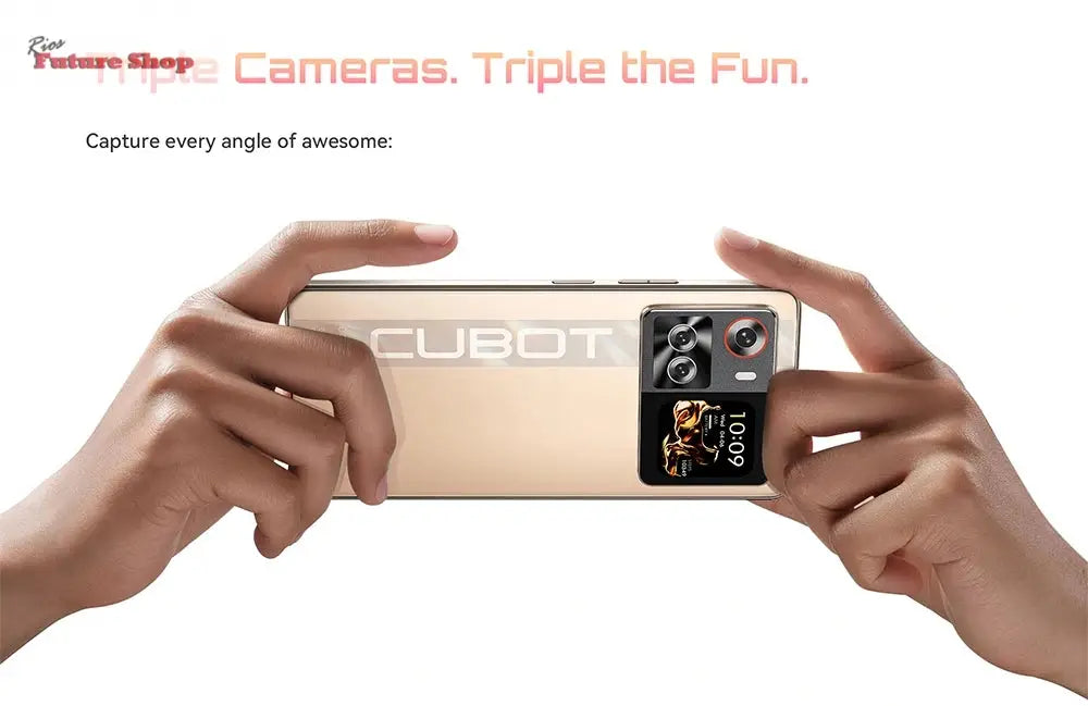 Smartphone 5G Cubot X100, Android 15, Dimensity 7025, 6nm, 2.5GHz,6.88-inch Screen,16GB(8+8),256GB, 64MP Camera, 5100mAh Battery - Rios Future Shop