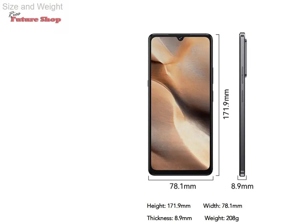 Smartphone 5G Cubot X100, Android 15, Dimensity 7025, 6nm, 2.5GHz,6.88-inch Screen,16GB(8+8),256GB, 64MP Camera, 5100mAh Battery - Rios Future Shop