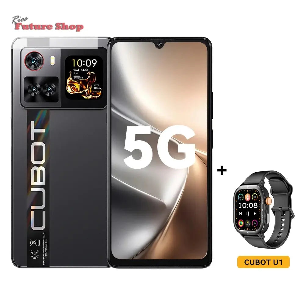 Smartphone 5G Cubot X100, Android 15, Dimensity 7025, 6nm, 2.5GHz,6.88-inch Screen,16GB(8+8),256GB, 64MP Camera, 5100mAh Battery - Rios Future Shop
