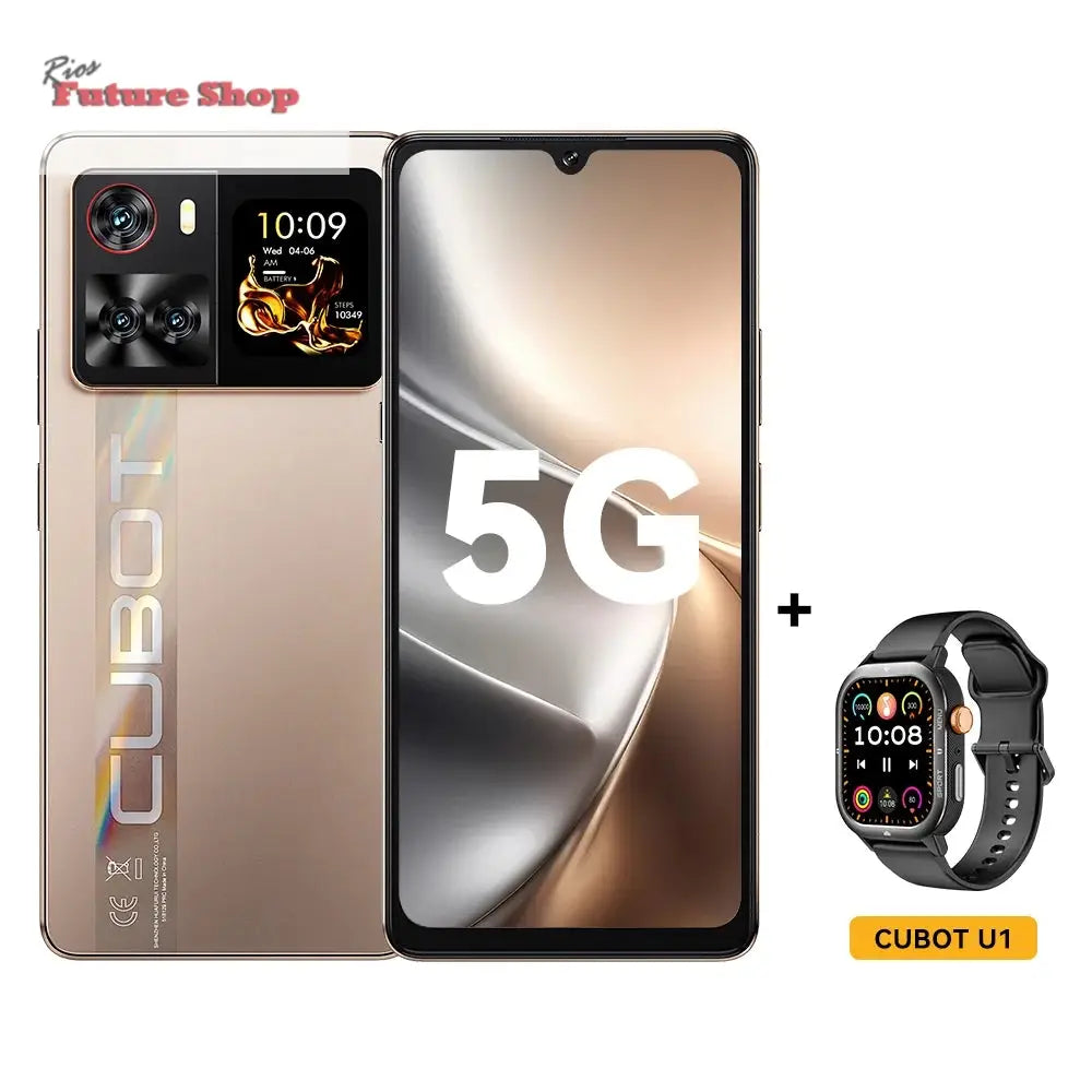 Smartphone 5G Cubot X100, Android 15, Dimensity 7025, 6nm, 2.5GHz,6.88-inch Screen,16GB(8+8),256GB, 64MP Camera, 5100mAh Battery - Rios Future Shop