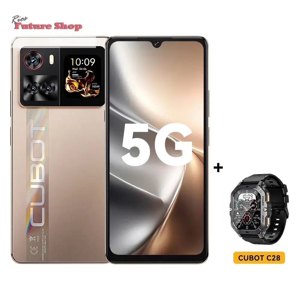 Smartphone 5G Cubot X100, Android 15, Dimensity 7025, 6nm, 2.5GHz,6.88-inch Screen,16GB(8+8),256GB, 64MP Camera, 5100mAh Battery - Rios Future Shop